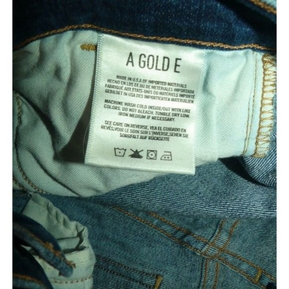 AGOLDE 25 Jeans Skinny Sophie High Rise Crop Distressed Ripped Stretch Blue - Picture 8 of 10